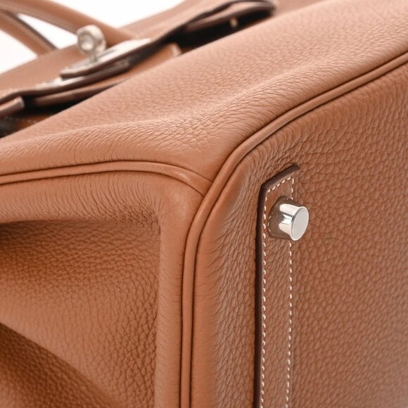 HERMES Birkin 30 Gold hand bag 800000131130000 - Picture 8 of 12